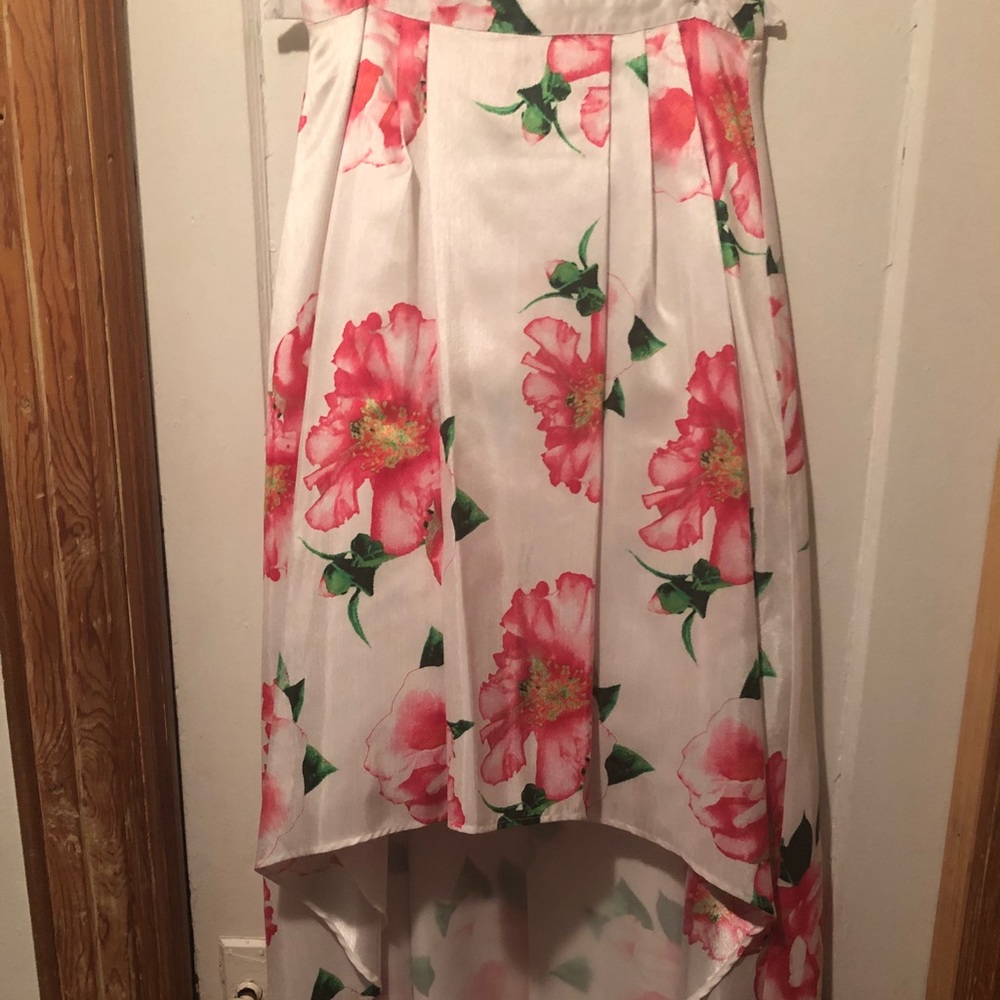Hi Lo Skirt floral print